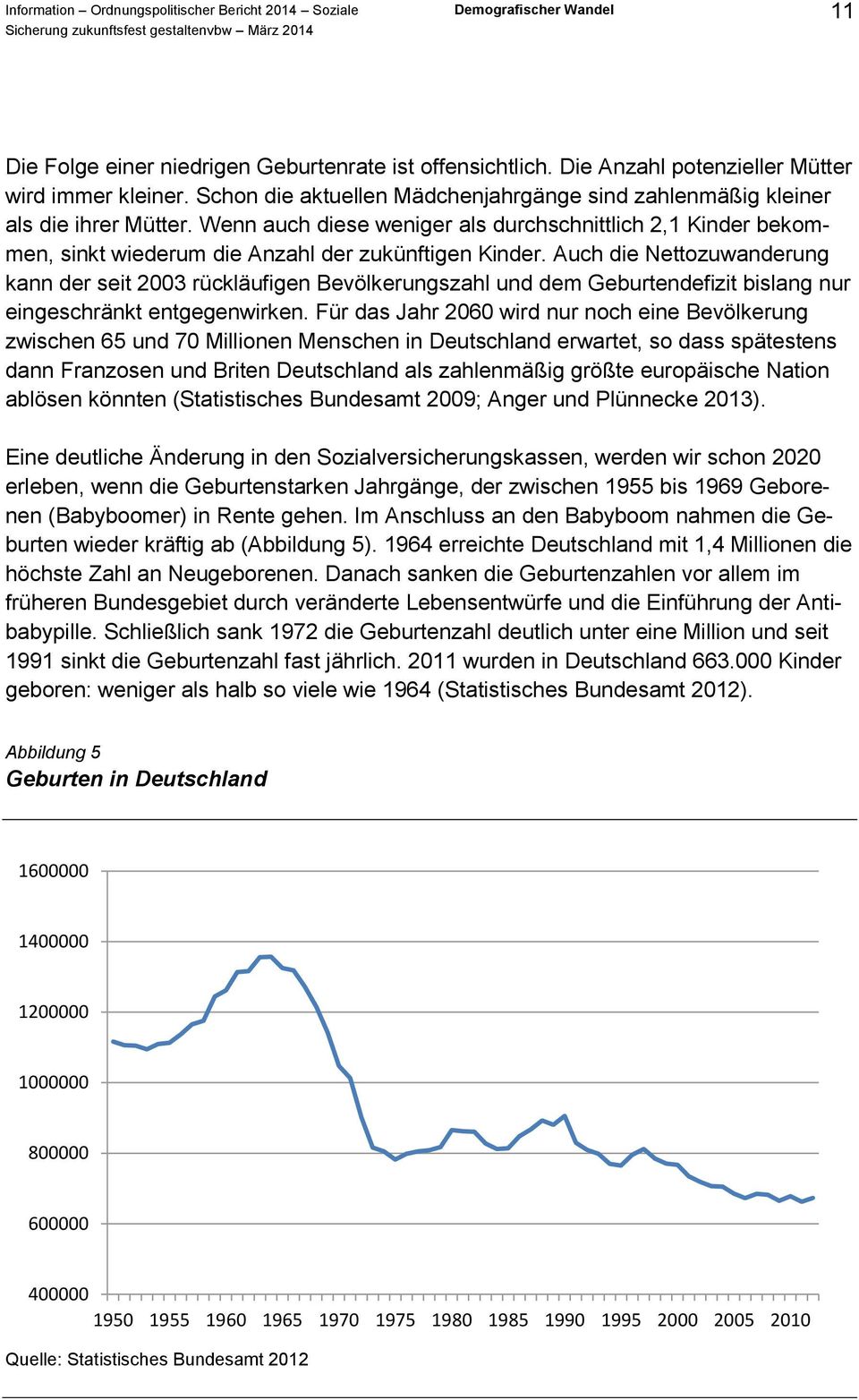 Auch die Nettozuwanderung kann der seit 2003 rückläufigen Bevölkerungszahl und dem Geburtendefizit bislang nur eingeschränkt entgegenwirken.