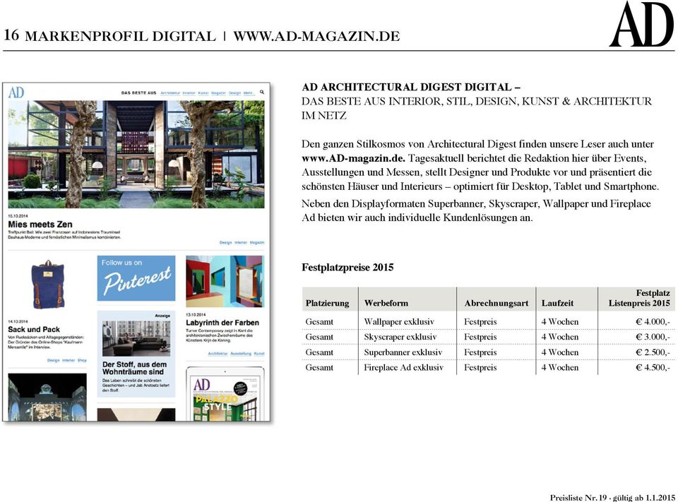 unsere Leser auch unter www.ad-magazin.de.