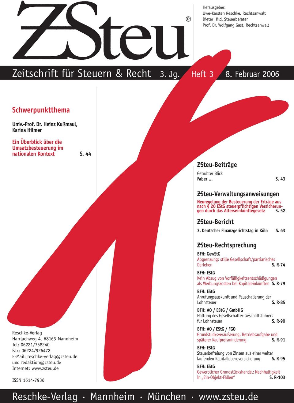 44 Z--Steu-Beiträge Getrübter Blick Faber... S.