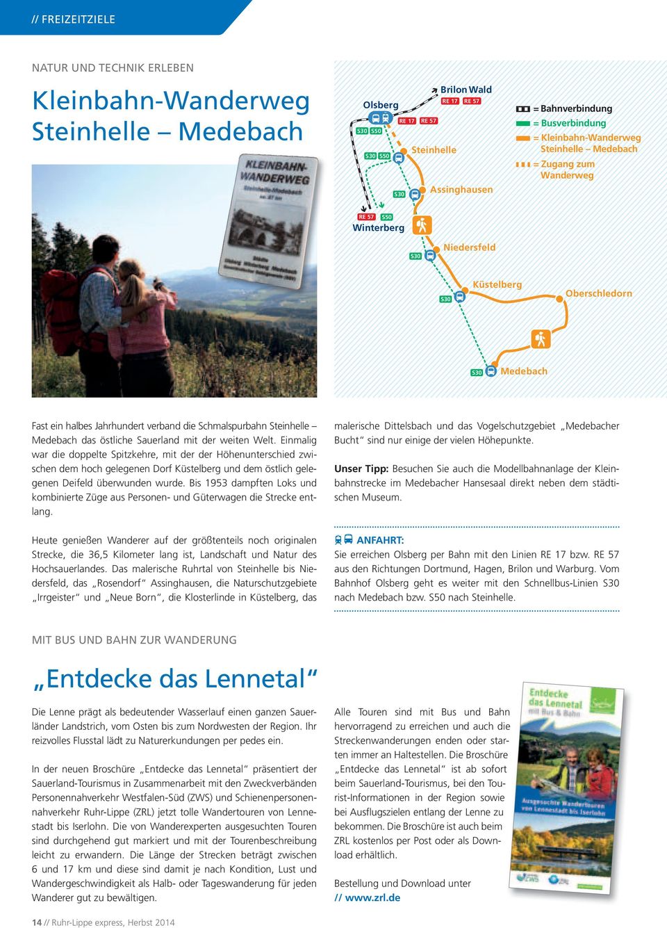 Schmalspurbahn Steinhelle Medebach das östliche Sauerland mit der weiten Welt.