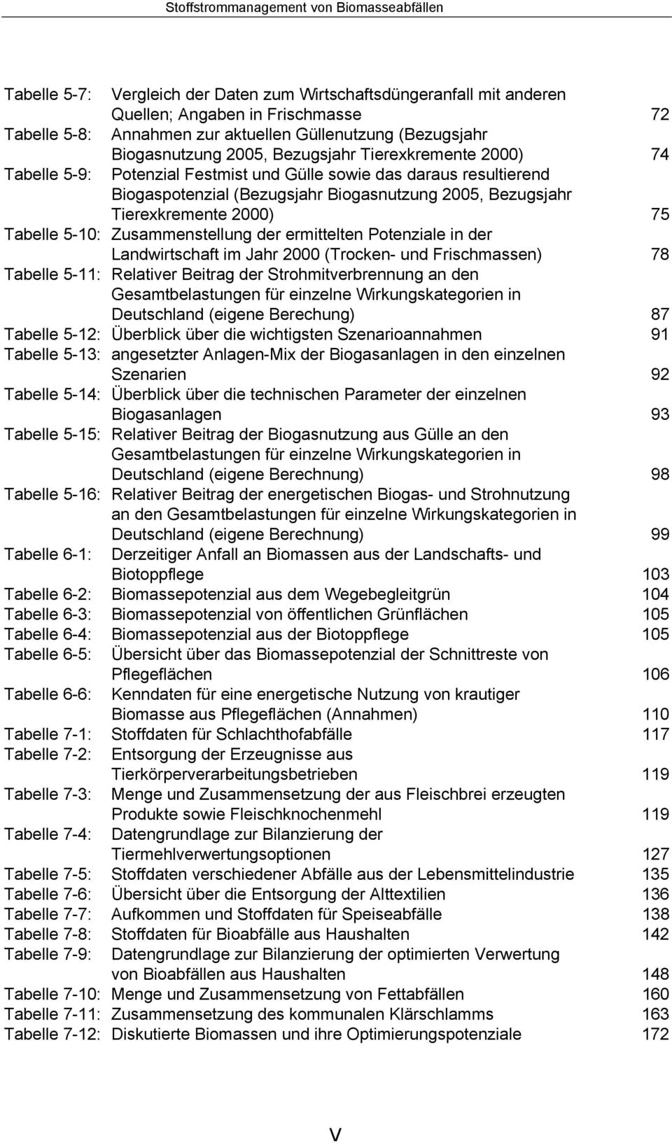 Zusammenstellung der ermittelten Potenziale in der Landwirtschaft im Jahr 2000 (Trocken- und Frischmassen) 78 Tabelle 5-11: Relativer Beitrag der Strohmitverbrennung an den Gesamtbelastungen für