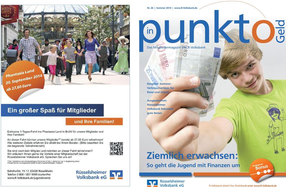 Verbrauchertipps für Reise und Urlaub Ausgezeichnet: Rüsselsheimer Volksbank