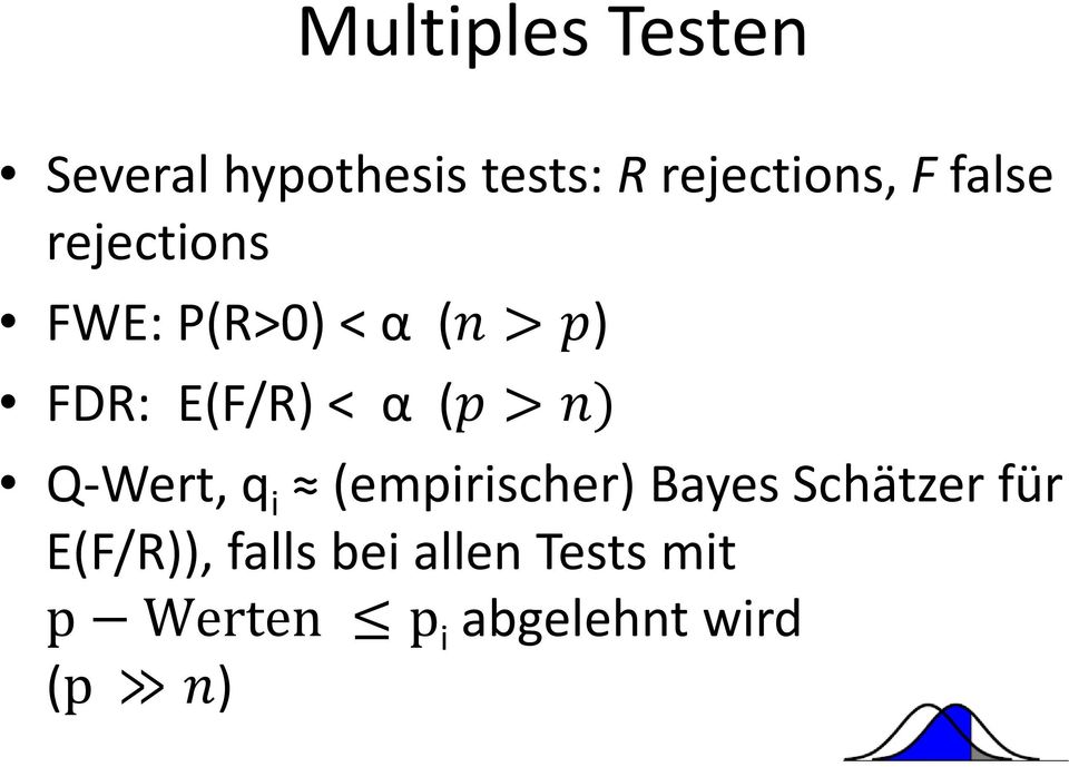 (pp > nn) Q-Wert, q i (empirischer) Bayes Schätzer für