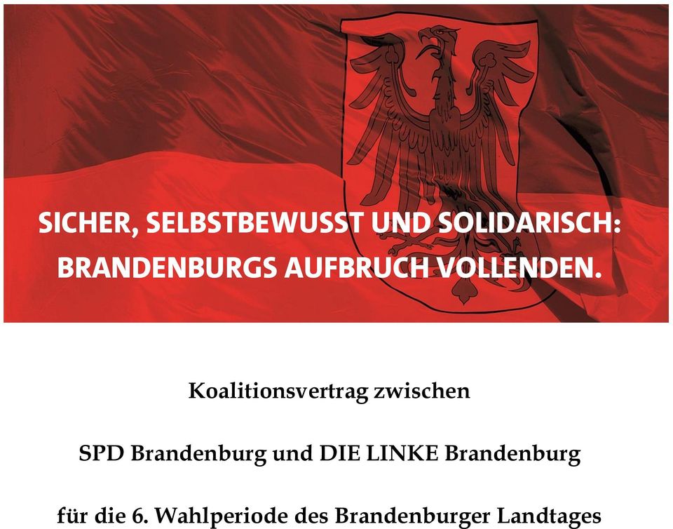Koalitionsvertrag zwischen SPD Brandenburg und
