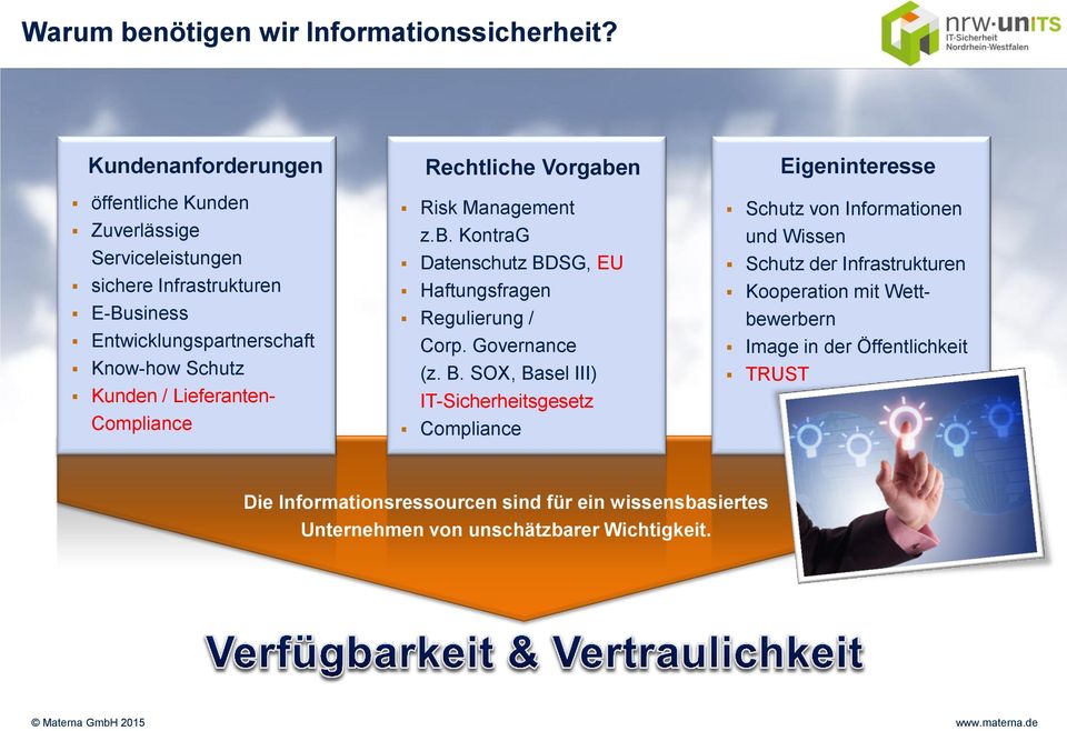 Lieferanten- Compliance Rechtliche Vorgaben Risk Management z.b. KontraG Datenschutz BD