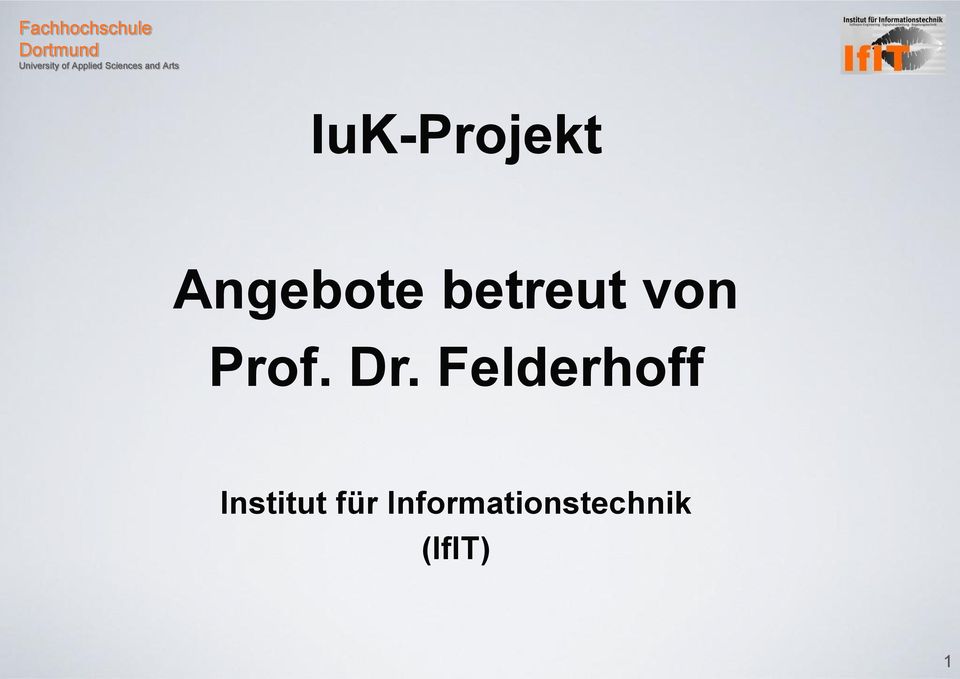 Felderhoff Institut für
