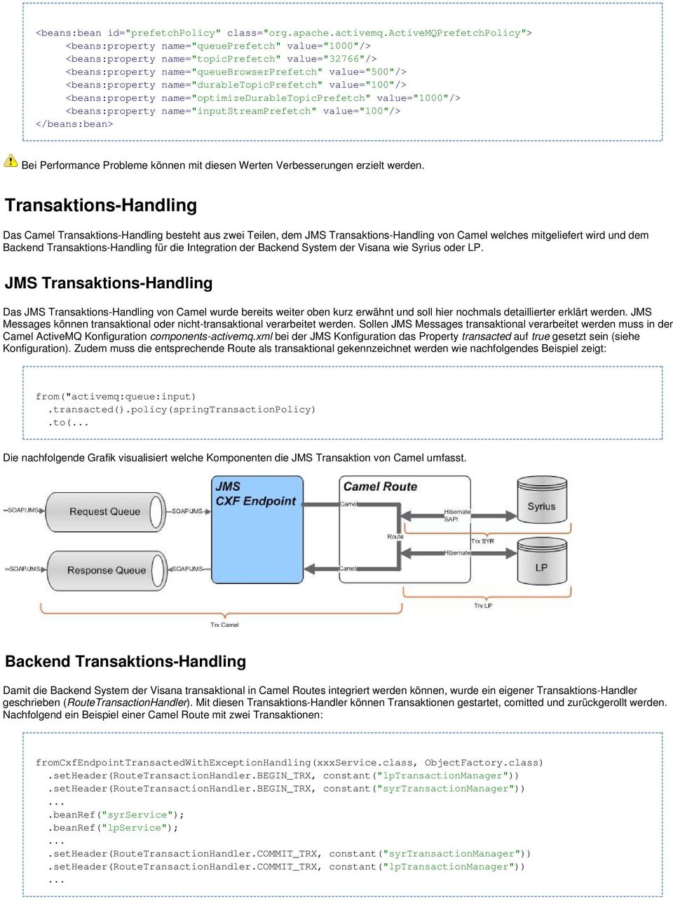 <beans:property name= "durabletopicprefetch" value= "100"/> <beans:property name= "optimizedurabletopicprefetch" value= "1000"/> <beans:property name= "inputstreamprefetch" value= "100"/> Bei