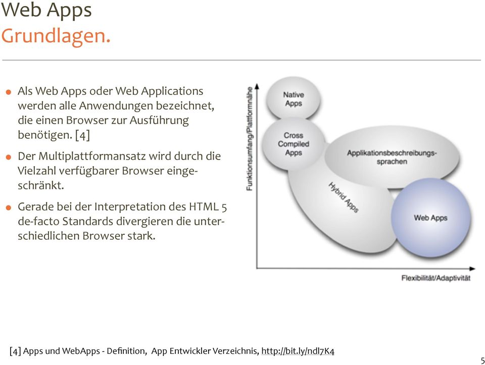 benötigen. [4] Der Multiplattformansatz wird durch die Vielzahl verfügbarer Browser einge- schränkt.