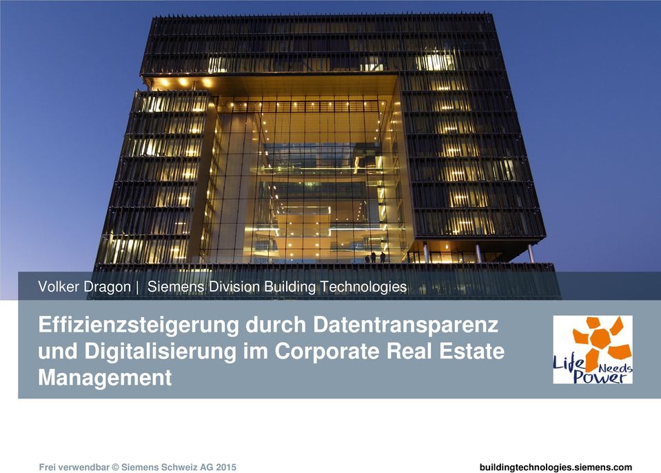 und Digitalisierung im Corporate Real