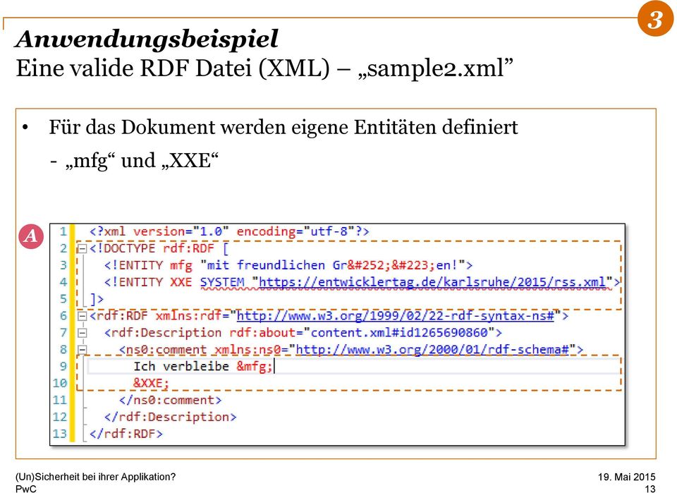 xml 3 Für das Dokument werden