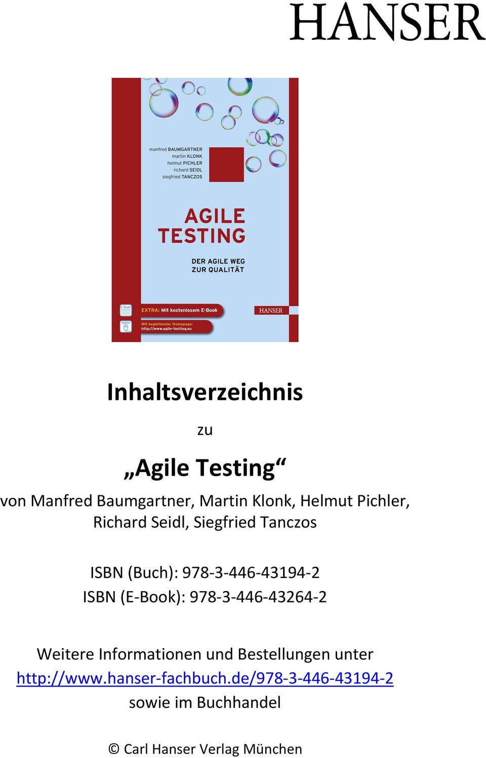 (E-Book): 978-3-446-43264-2 Weitere Informationen und Bestellungen unter