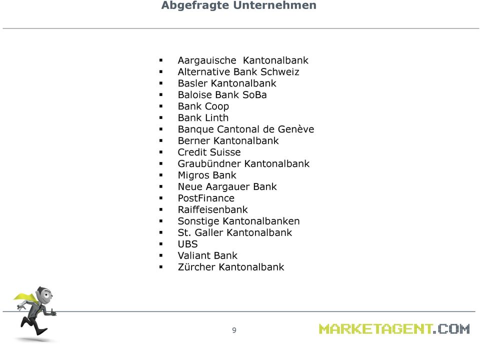 Kantonalbank Credit Suisse Graubündner Kantonalbank Migros Bank Neue Aargauer Bank