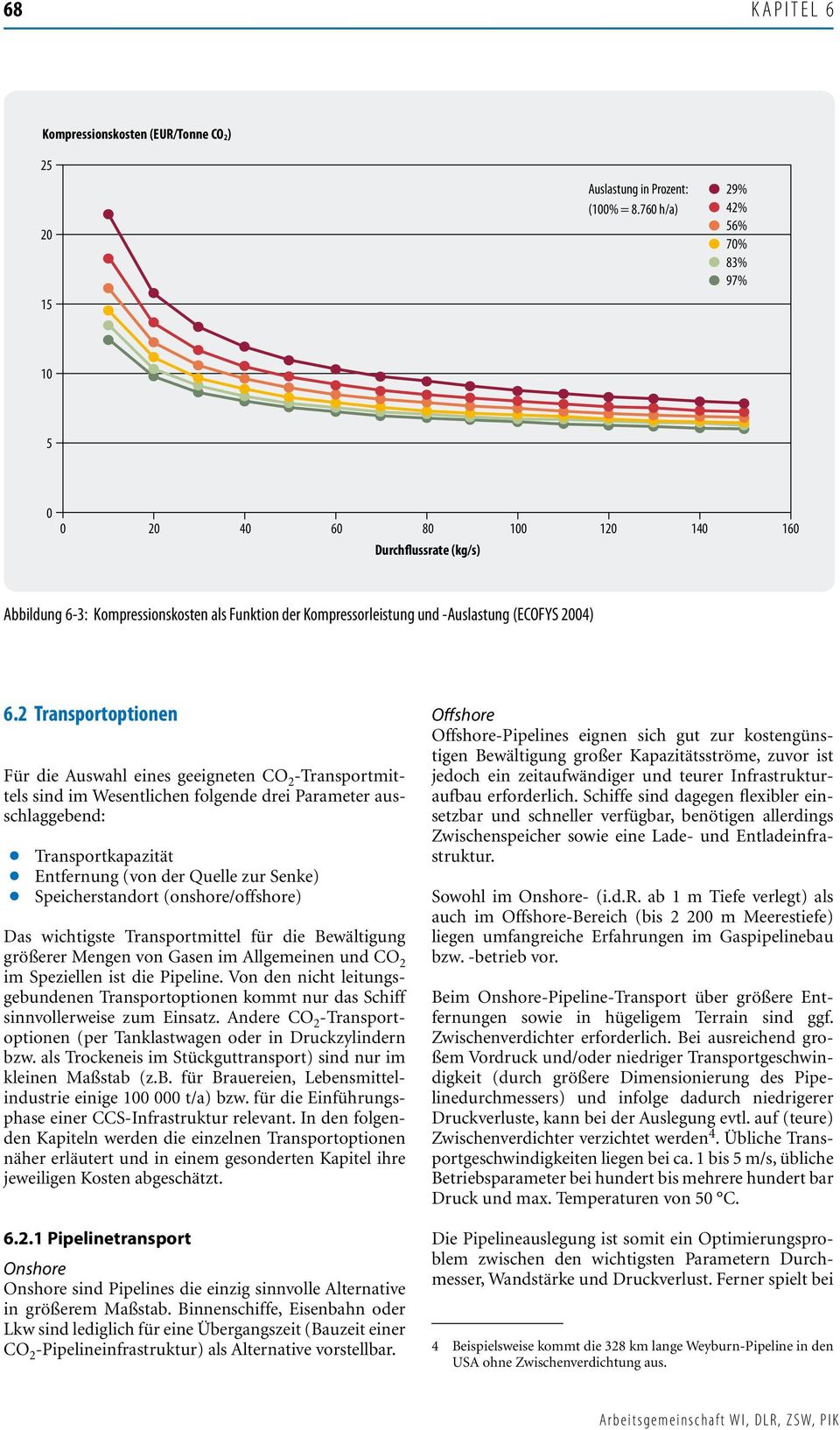 2 Transportoptionen Für die Auswahl eines geeigneten CO 2 -Transportmittels sind im Wesentlichen folgende drei Parameter ausschlaggebend: Transportkapazität Entfernung (von der Quelle zur Senke)