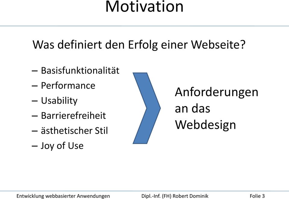 ästhetischer Stil Joy of Use Anforderungen an das Webdesign