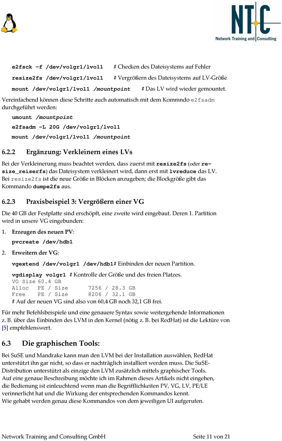 sadm durchgeführt werden: umount /mountpoint e2f