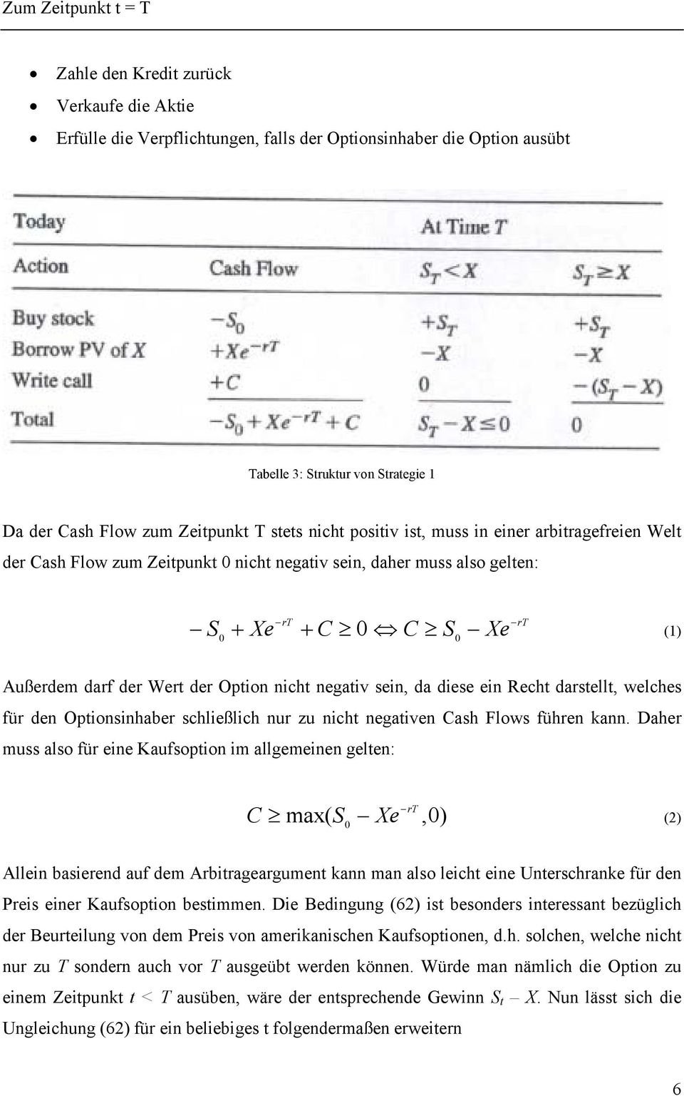sein, da diese ein Recht darstellt, welches für den Optionsinhaber schließlich nur zu nicht negativen ash Flows führen kann.