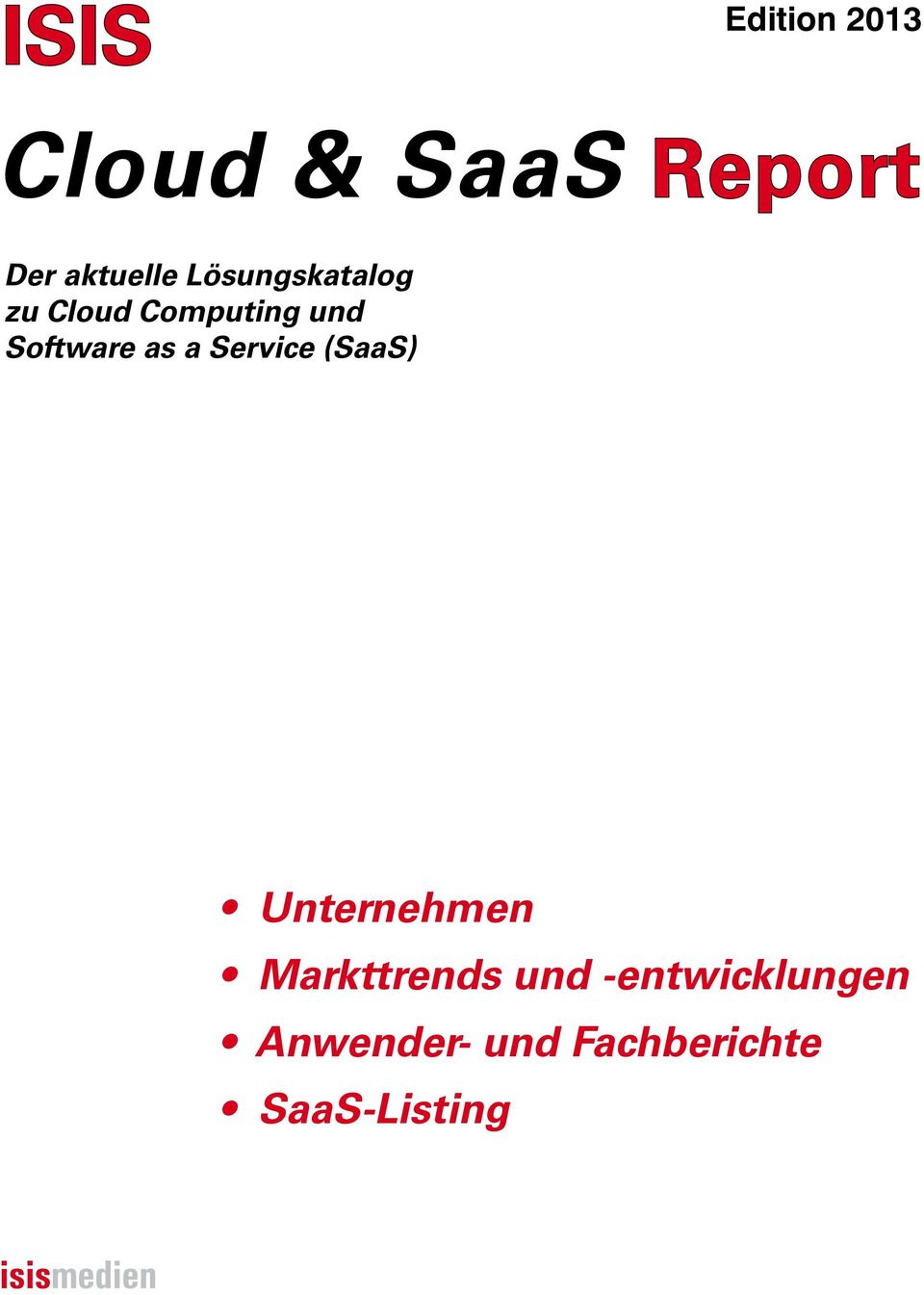 Software as a Service (SaaS) Unternehmen