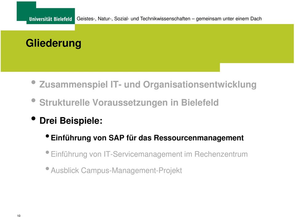Einführung von SAP für das Ressourcenmanagement Einführung von