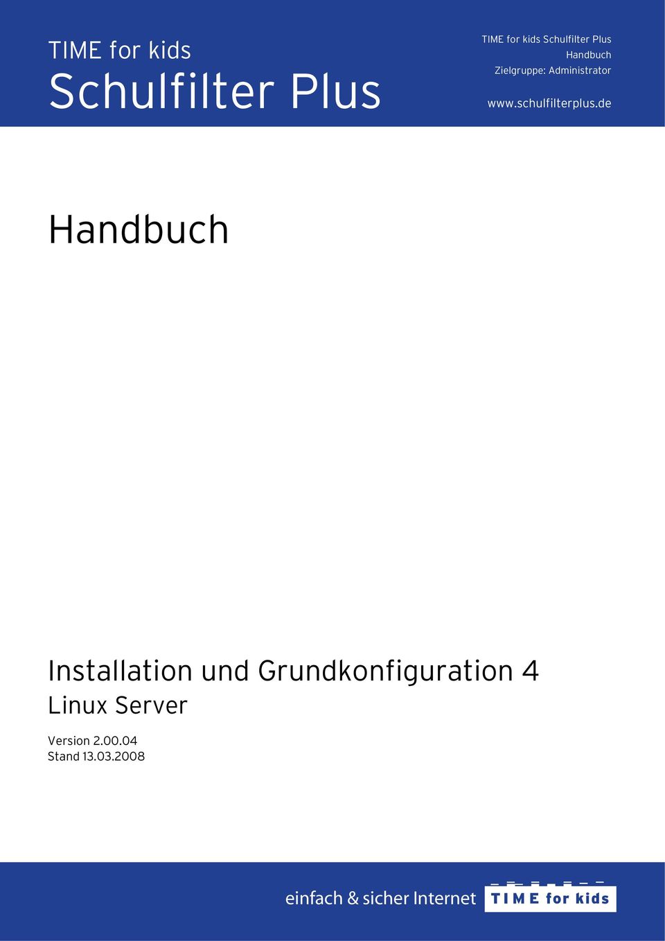 de Handbuch Installation und Grundkonfiguration 4 Linux