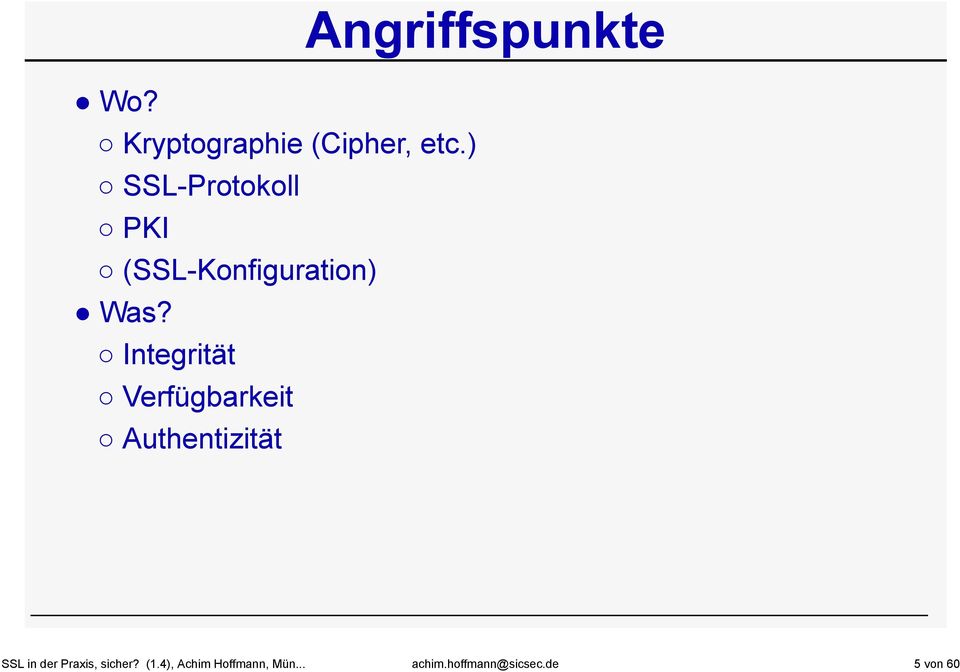 Kryptographie (Cipher, etc.