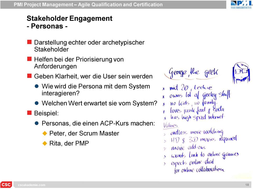 wird die Persona mit dem System interagieren? Welchen Wert erwartet sie vom System?