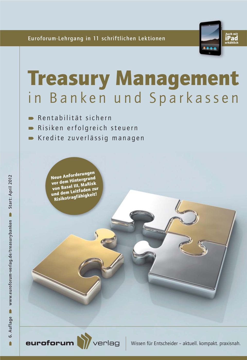 erhältlich Treasury Management in Banken und Sparkassen Rentabilität sichern Risiken erfolgreich steuern