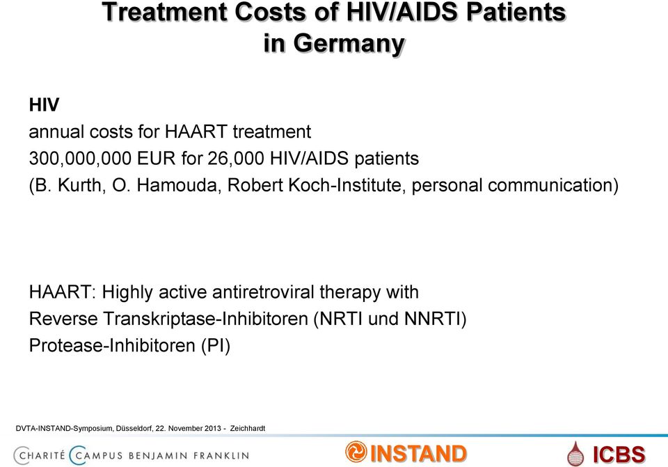 Hamouda, Robert Koch-Institute, personal communication) HAART: Highly active antiretroviral