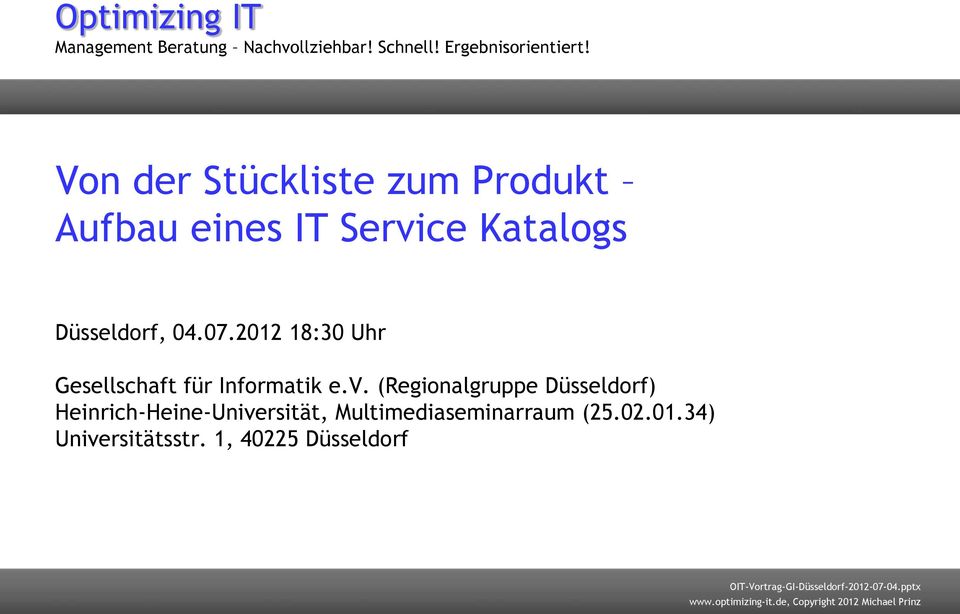 2012 18:30 Uhr Gesellschaft für Informatik e.v.