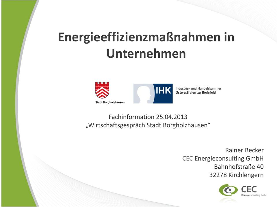 2013 Wirtschaftsgespräch Stadt Borgholzhausen