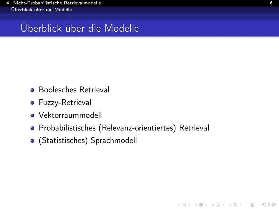 Retrieval Fuzzy-Retrieval Vektorraummodell