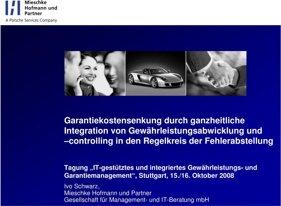 integriertes Gewährleistungs- und Garantiemanagement, Stuttgart, 15./16.