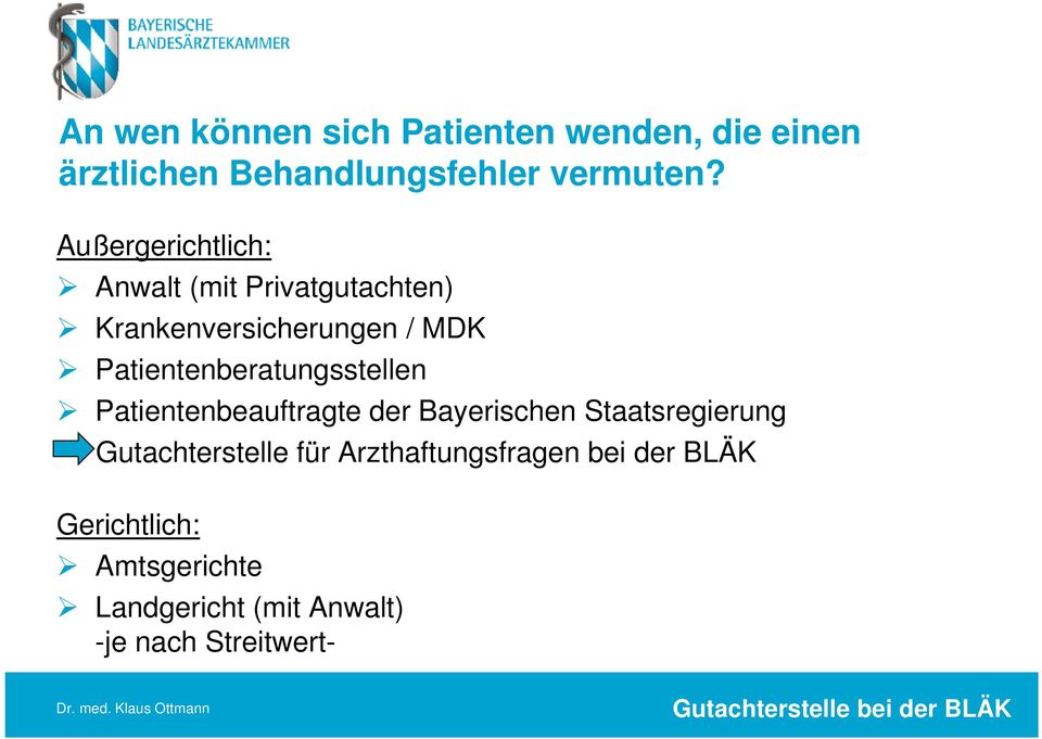 Patientenberatungsstellen Patientenbeauftragte der Bayerischen Staatsregierung