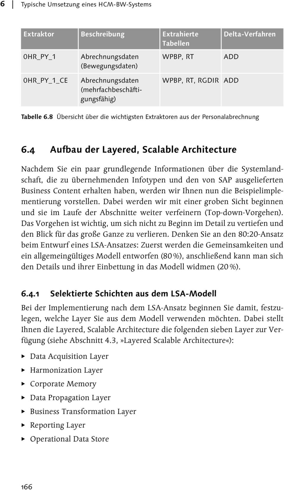 4 Aufbau der Layered, Scalable Architecture Nachdem Sie ein paar grundlegende Informationen über die Systemlandschaft, die zu übernehmenden Infotypen und den von SAP ausgelieferten Business Content