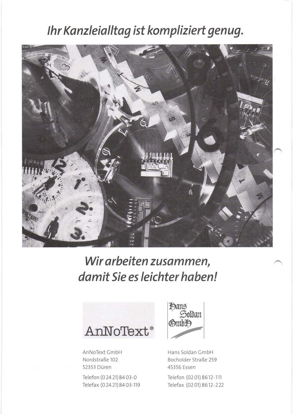 AnNoText AnNoText GmbH Nordstra ße 102 52353 Düren Telefon (02421) 84