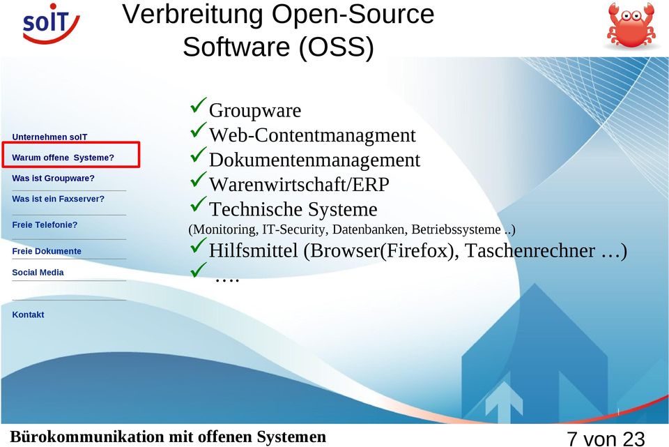 Technische Systeme (Monitoring, IT-Security, Datenbanken,