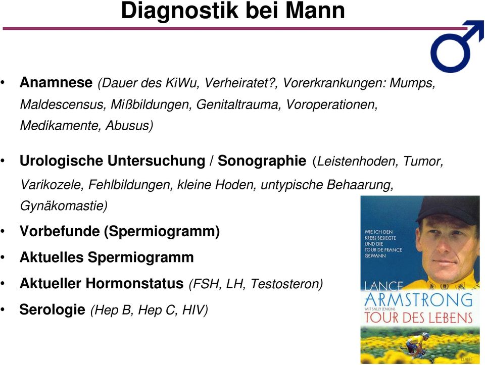 Urologische Untersuchung / Sonographie (Leistenhoden, Tumor, Varikozele, Fehlbildungen, kleine Hoden,