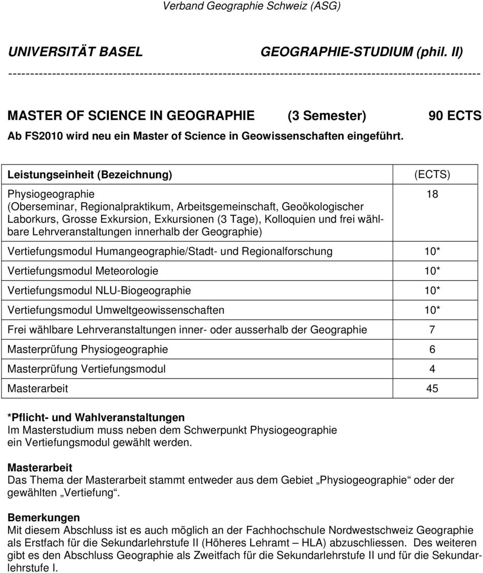 Science in Geowissenschaften eingeführt.