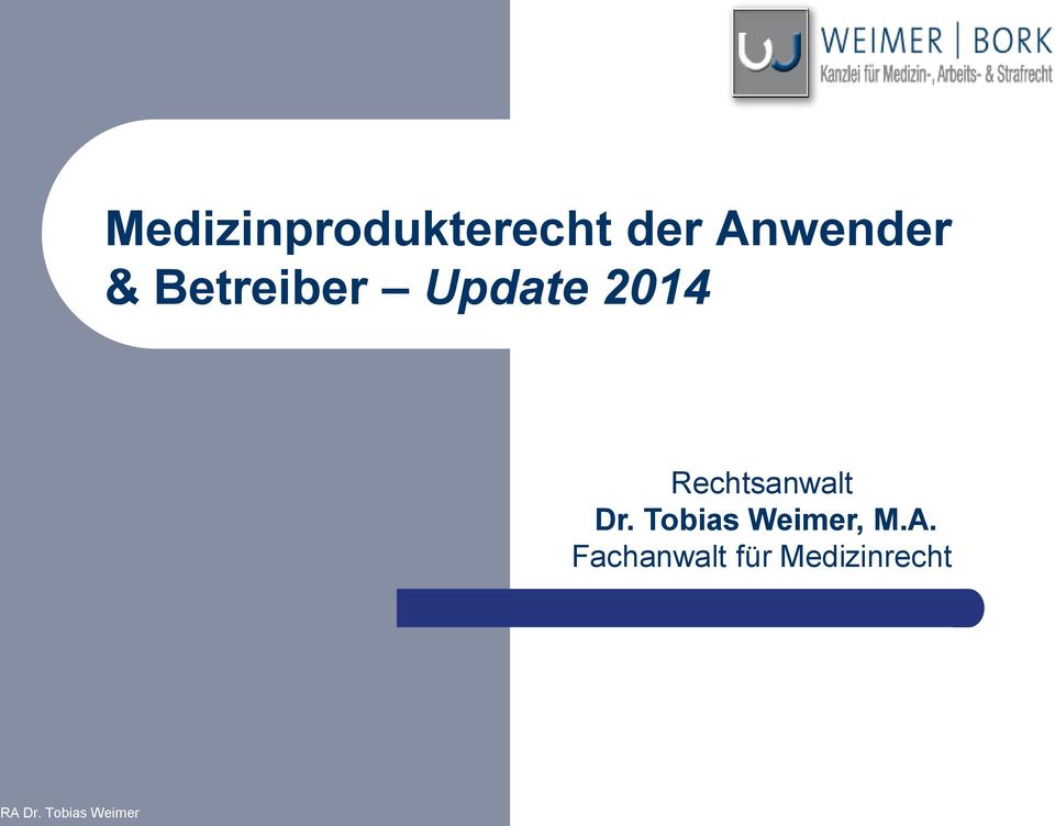 Dr. Tobias Weimer, M.A.
