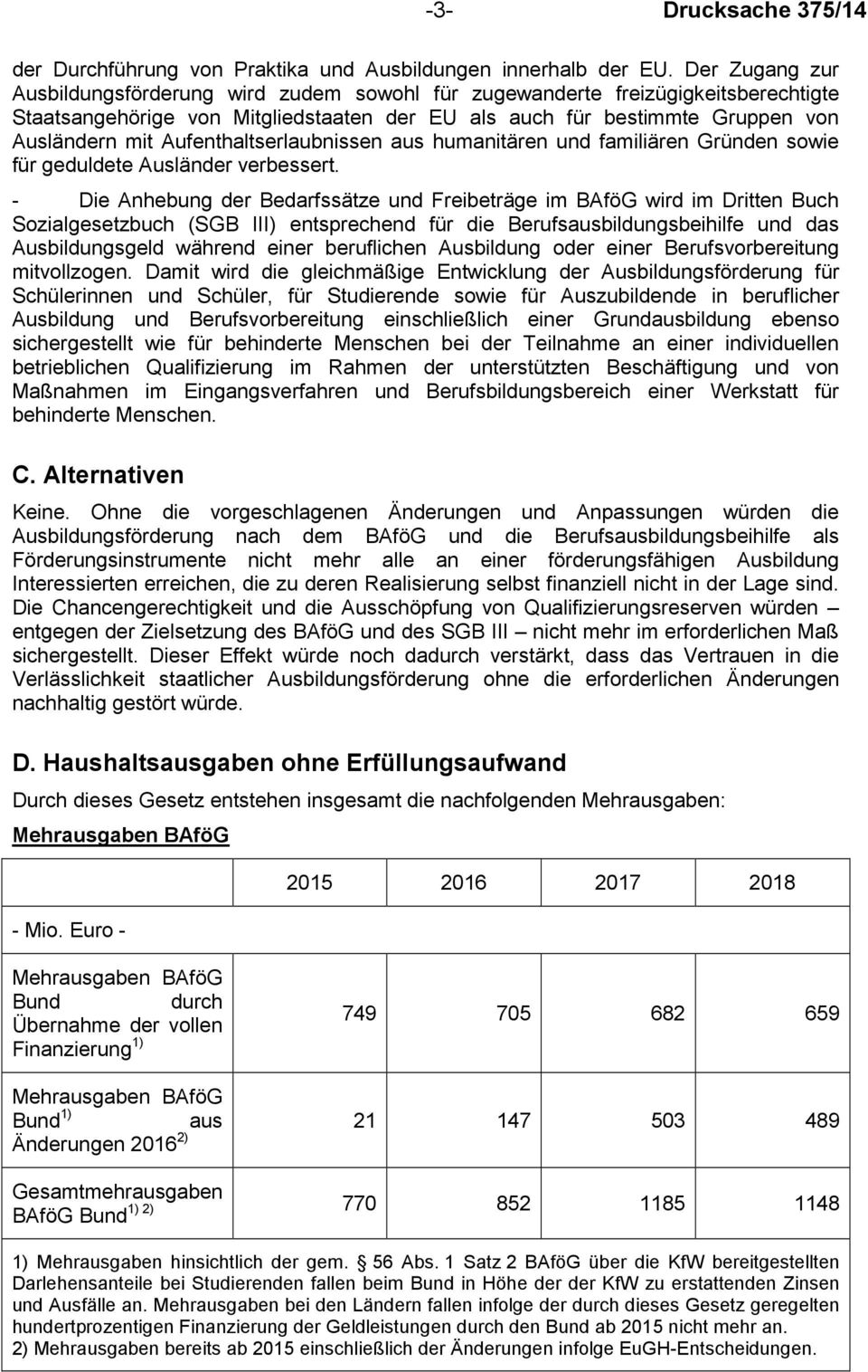 Aufenthaltserlaubnissen aus humanitären und familiären Gründen sowie für geduldete Ausländer verbessert.