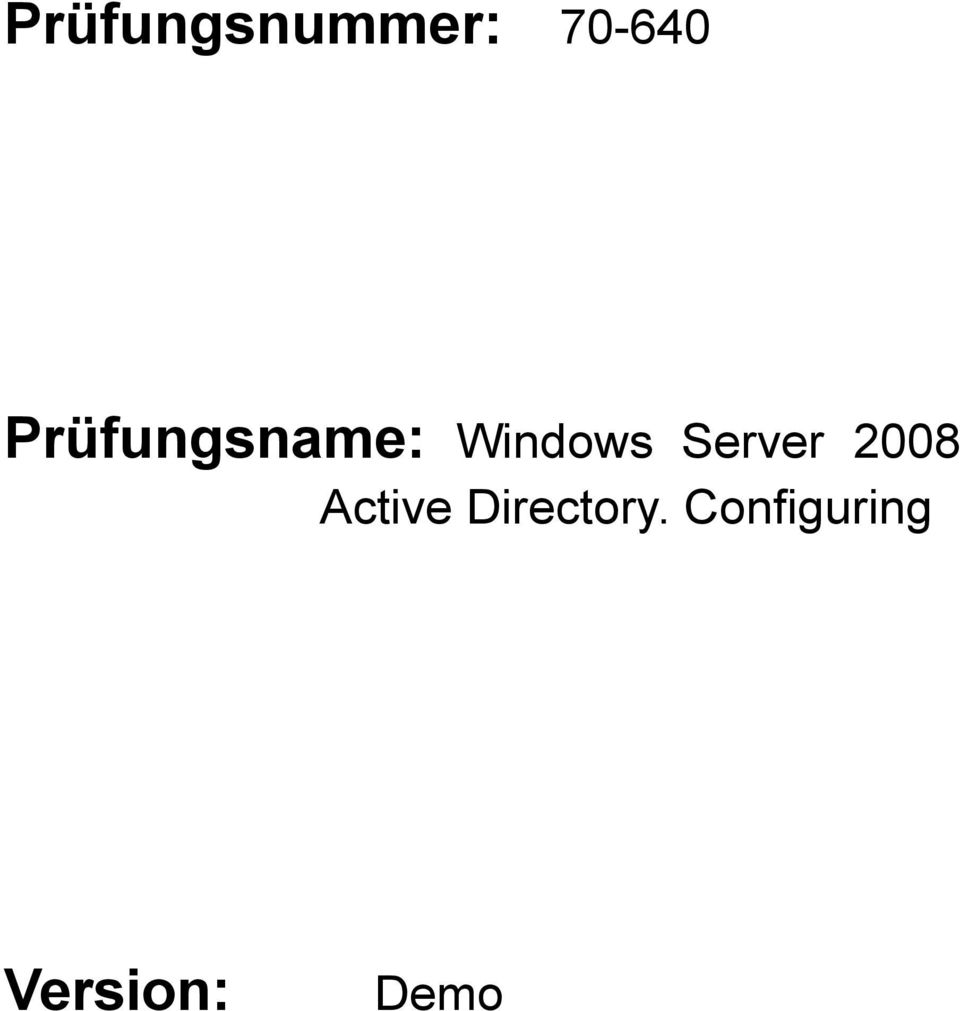 Server 2008 Active
