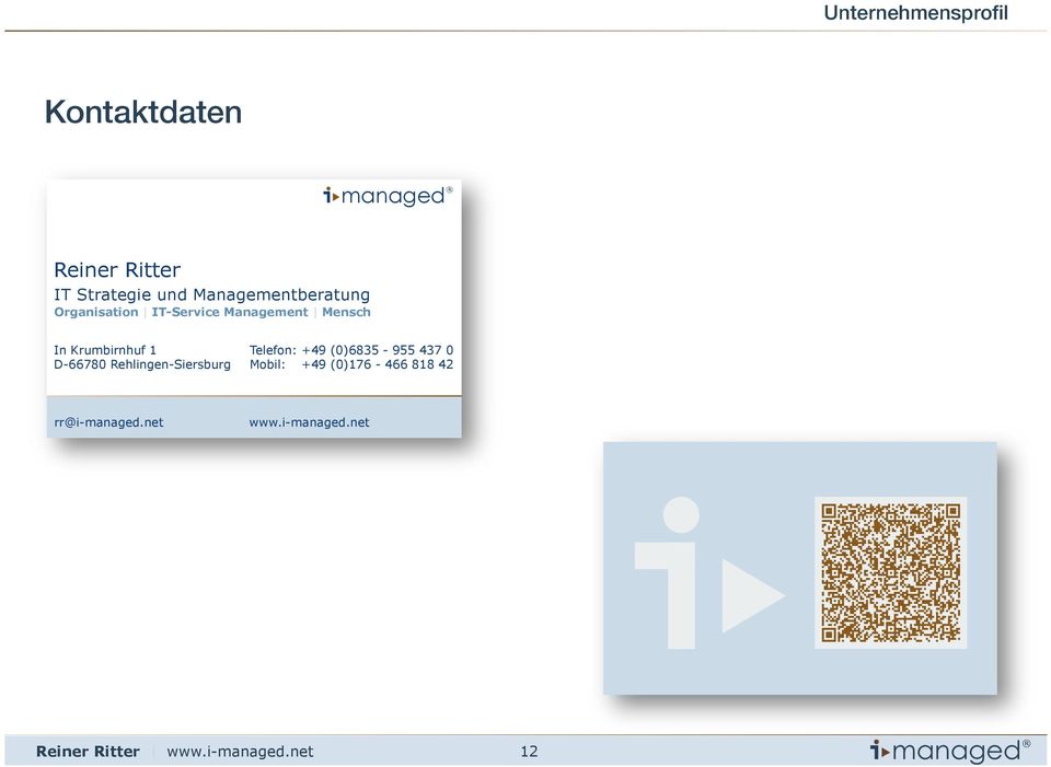 IT-Service Management Mensch In Krumbirnhuf 1 D-66780