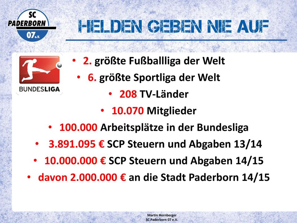 000 Arbeitsplätze in der Bundesliga 3.891.