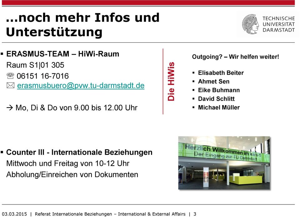 Elisabeth Beiter Ahmet Sen Eike Buhmann David Schlitt Michael Müller Counter III - Internationale Beziehungen