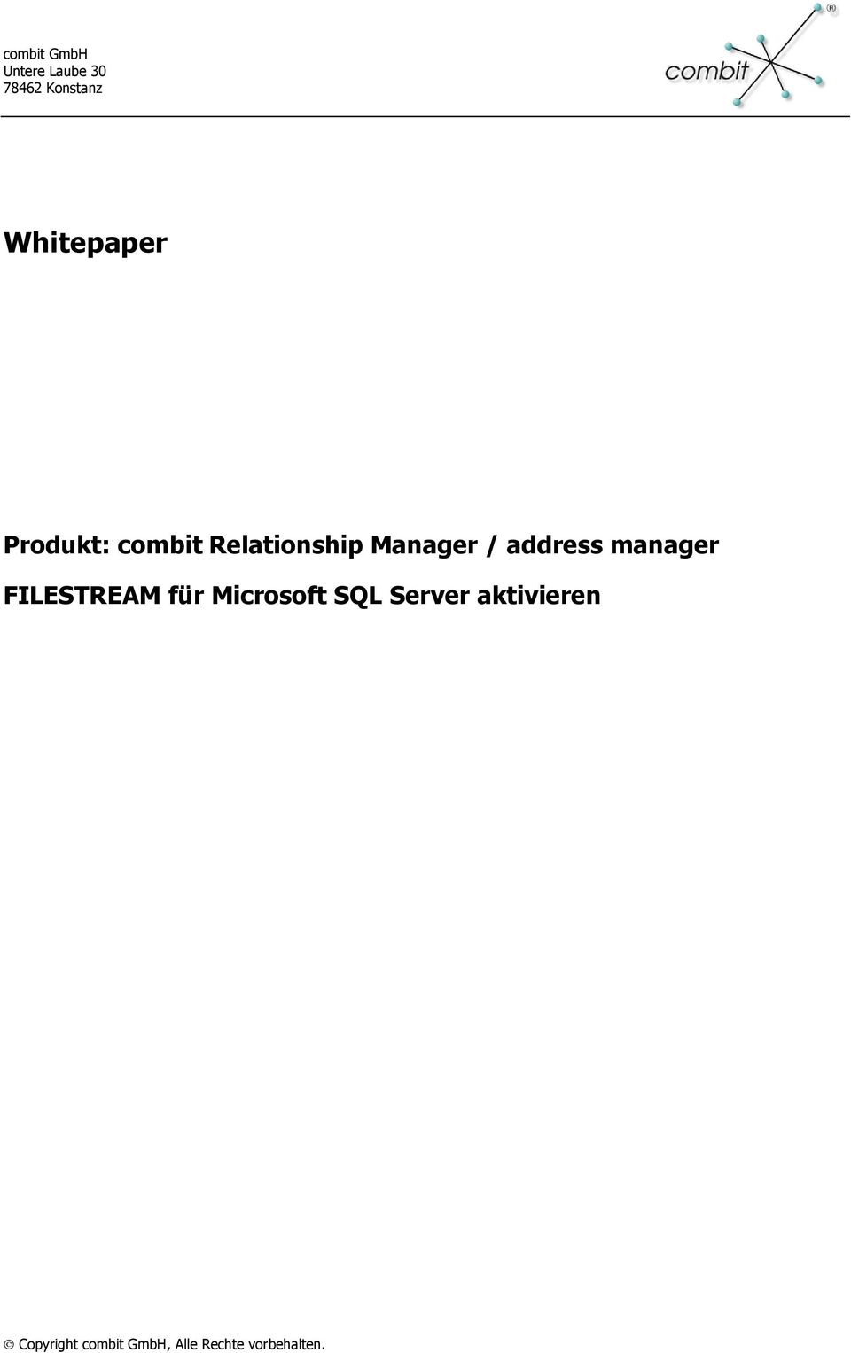 Relationship Manager / address manager
