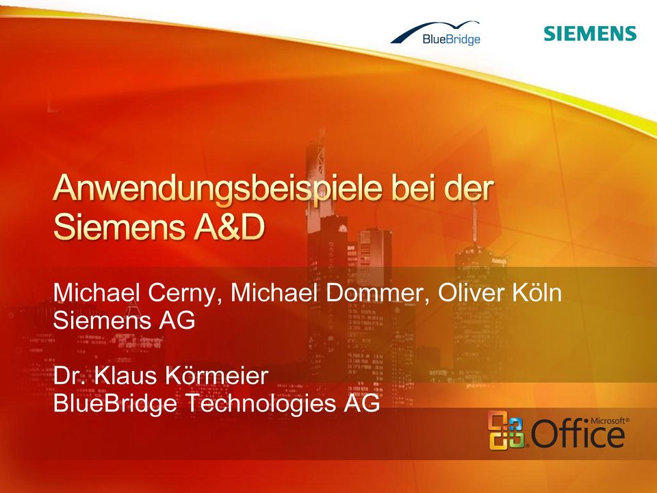 Siemens AG Dr.