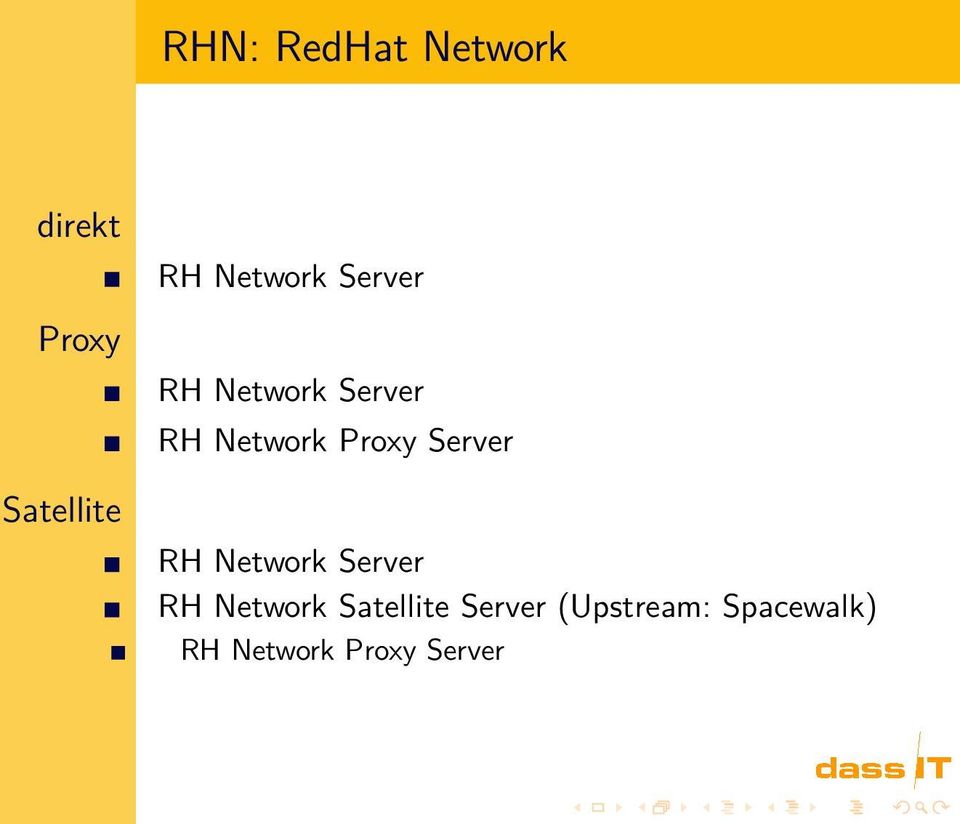 Proxy Server RH Network Server RH Network