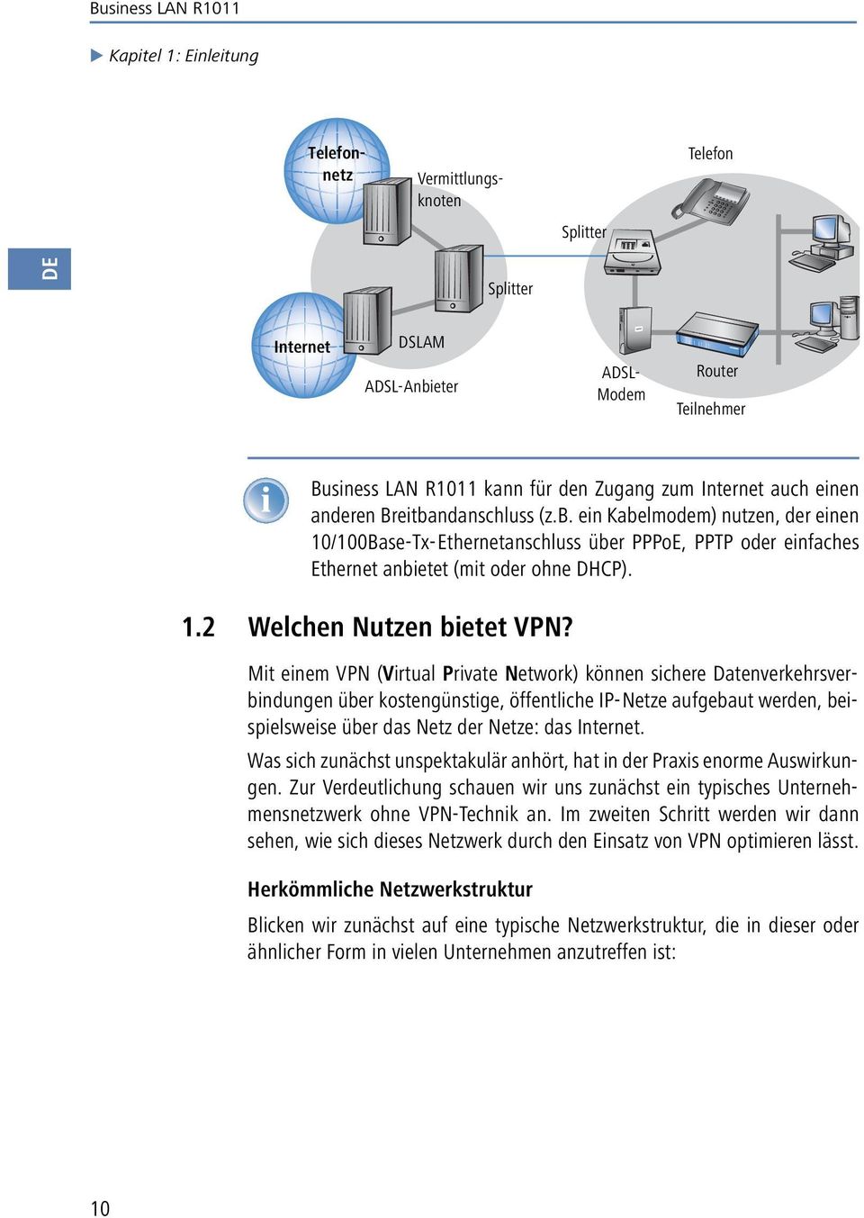 Mit einem VPN (Virtual Private Network) können sichere Datenverkehrsverbindungen über kostengünstige, öffentliche IP-Netze aufgebaut werden, beispielsweise über das Netz der Netze: das Internet.