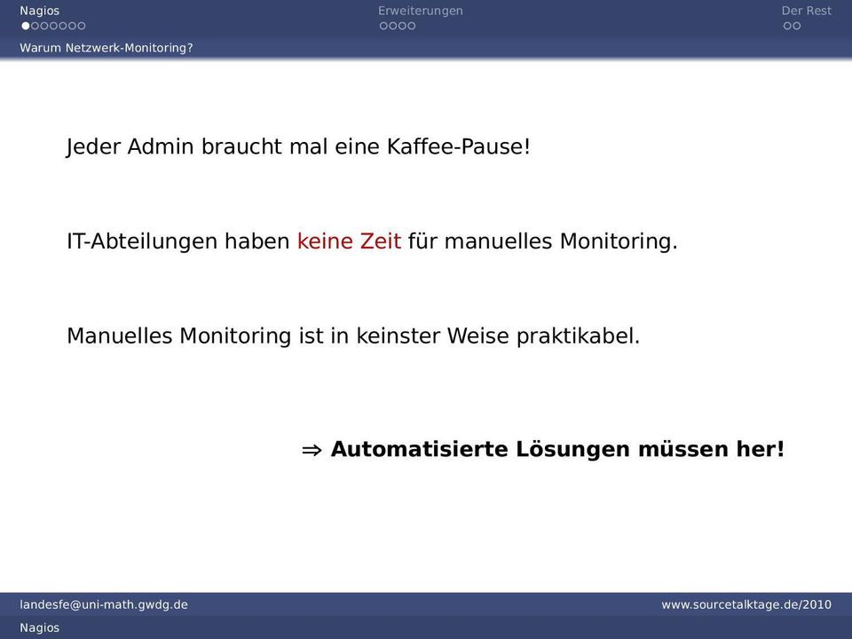 IT-Abteilungen haben keine Zeit für manuelles Monitoring.