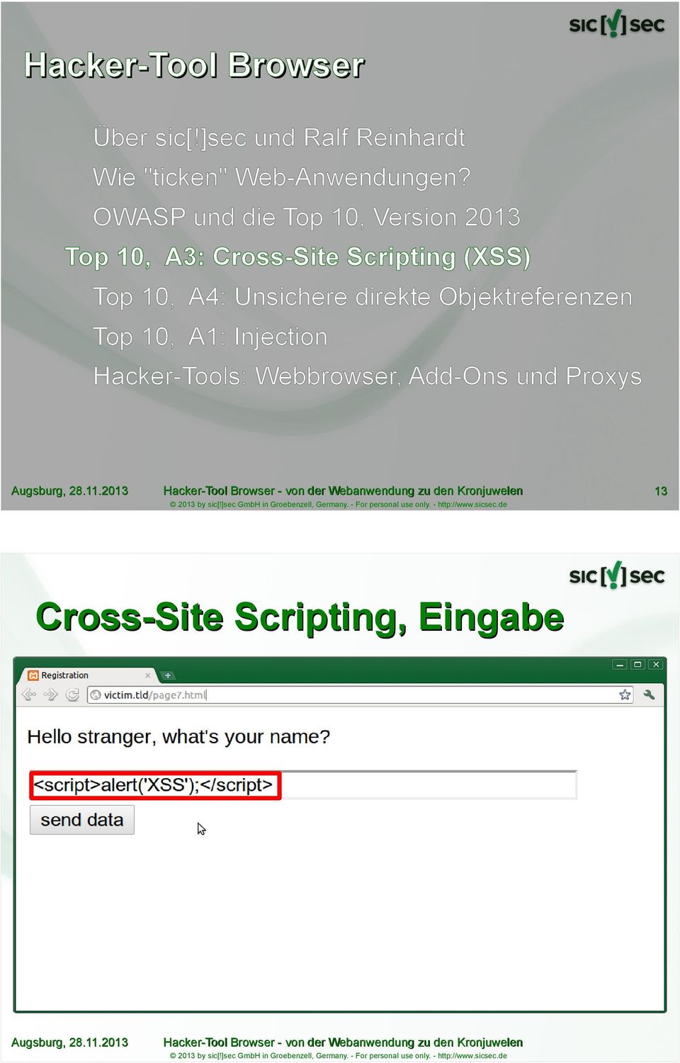 OWASP und die Top 10, Version 2013 Top 10, A3: Cross-Site Scripting (XSS)