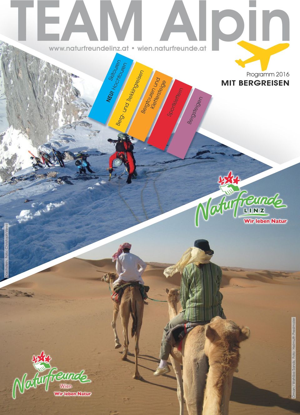 Sportklettern Bergsteigen Programm 2016 MIT BERGREISEN Oman /